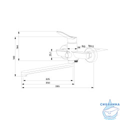 Смеситель для ванны Milardo Enjoy ENJSB00M10