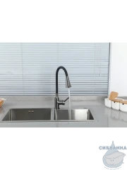 Смеситель кухни Frap F4044-9 (оружейная сталь)