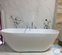 Скрытый/внутренний перелив с хромированной накладкой+сифон Esse