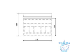 Тумба Dreja Grace 60 с раковиной Grace 60 белый лак