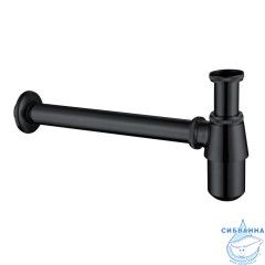Сифон для умывальника ABBER AF0032B черный матовый