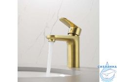 Смеситель для раковины Aquatek Ника AQ1810BG (золото)