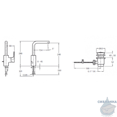 Смеситель для раковины Jacob Delafon Aleo E98331-CP (с донным клапаном)