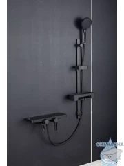 Смеситель для ванны с душевым гарнитуром Gappo G3296-26 (черный матовый)