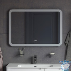 Зеркало Calipso Lucia 55 с часами LED подсветкой ЗЛП109