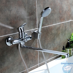  Смеситель для ванны Iddis Zodiac ZODSBL2i10 с душевым гарнитуром (хром)