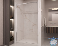 Дверь в нишу Vincea Stella 110 профиль хром, стекло прозрачное VDS-1ST110CL