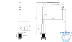 Смеситель кухни Aquatek Вега AQ1080MB (черный матовый)