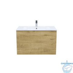 Тумба с умывальником Iddis Bild 80 см дуб светлый