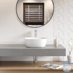 Раковина на столешницу 41 см Koller Pool Round RN-0410-WB