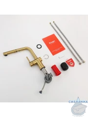 Смеситель для кухни Raglo R86.49.03 (сатин золотой)