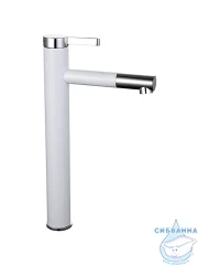 Смеситель для раковины Frap F1052-15 (хром/белый)