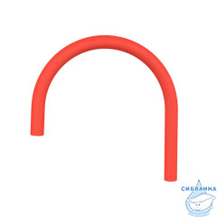 Сменный гибкий шланг для смесителя, силикон, цвет красный, Kitchen Line, IDDIS, FSPRD00i59