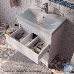 Тумба напольная с ящиками, белая, 60 см, Zodiac, IDDIS, ZOD6CBFi95 подходит ум. 3506000i28