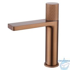 Смеситель ABBER Rund AF8710MRG для раковины, розовое золото матовое
