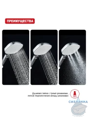 Ручной душ Raglo 3 режима R450.51 (хром)