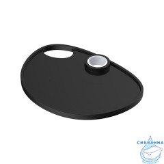 Мыльница на стойку для душа, черная матовая, Agua, IDDIS, AGUPM0i17