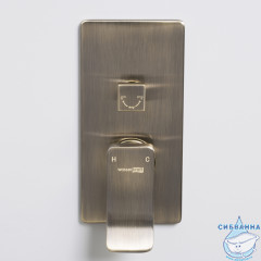 Встраиваемый смеситель для ванны WasserKRAFT Exter 1641 (бронза)