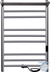 Полотенцесушитель электрический Indigo Line Trinity П8 с полкой (с таймером) 50х80 графит (с возможностью скрытого подключения, подключение R/L)