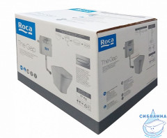 Унитаз приставной Roca The Gap 893109000 с кнопкой смыва и бачком, в комплекте c сиденьем Soft close (микролифт)