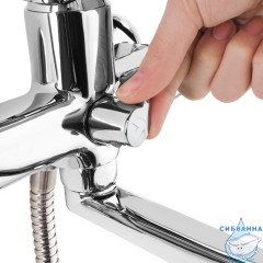  Смеситель для ванны Iddis Zodiac ZODSBL2i10 с душевым гарнитуром (хром)