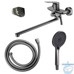 Смеситель для ванны Azario Lursy AZ-K1749GR (графит)