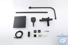 Душевая система Gappo G2407-60 300 1 режим (черный матовый)