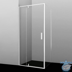 Боковая стенка Wasserkraft Neime/Rhin 90 19P03-RP90/44S03-RP90 профиль белый, стекло прозрачное