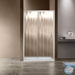 Дверь в нишу Vincea Garda 135 профиль хром, стекло шиншилла VDS-1G135CH