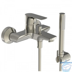 Смеситель для ванны Ideal Standard Connect Air A7056GN с душевым гарнитуром (серебро)