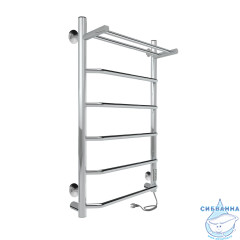 Полотенцесушитель электрический Indigo Roof Lux П5 с полкой (с таймером) 50х80 графит (с возможностью скрытого подключения, подключение R/L)