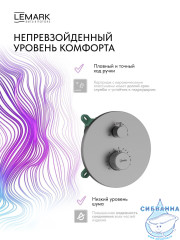 Душевая система Lemark Белуга 300 1 режим LMF-8065B-GM (графит)
