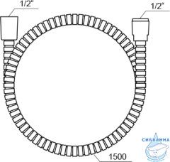 Душевой шланг 150 см Ravak 912.50, X07P065