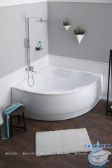 Акриловая ванна Aquanet Santiago 160x160 с каркасом