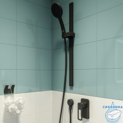 Встраиваемый смеситель для душа Iddis Slide SLIBL00i66 (черный матовый)