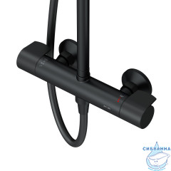 Душевая система Am.Pm X-Joy 230 1 режим F0785A422 (черный матовый)