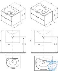 Тумба под раковину Ravak SD Rosa II 76 H белая X000001495