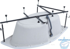 Акриловая ванна Aquanet Capri 170x110 R с каркасом