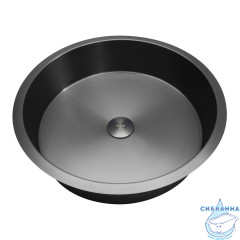 Раковина встраиваемая снизу ABBER Wasser Kreis AF2409GM оружейная сталь