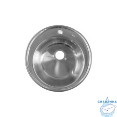 Мойка, нержавеющая cталь, сатин, D510, Basic, IDDIS, BAS51S0i77