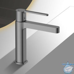 Смеситель для раковины Vincea Rondo VBF-1R1GM (вороненая сталь)