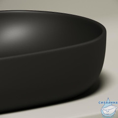  Раковина на столешницу 60 см Ceramicanova Element CN6047MB (черный матовый)