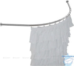 Карниз Aquanet полукруглый 100х100
