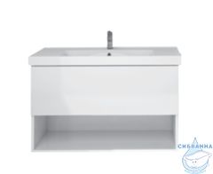 Тумба Dreja Perfecto 70 с раковиной Грейс 70 белый
