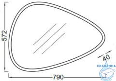 Зеркало Jacob Delafon Nouvelle Vague 79 EB3049-NF