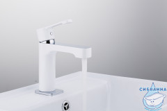 Смеситель для раковины Gappo G1002-8 (без донного клапана) (белый)