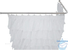 Карниз для ванны Aquanet Г-образный 150х70