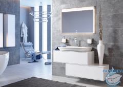 Тумба под раковину Aqwella 5 Stars Genesis 120 белый глянец