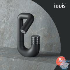 Смеситель для раковины Iddis Twist TWIBLBTi01 (черный матовый)