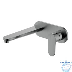 Смеситель для раковины встраиваемый Aquatek Ника AQ1813BGM (оружейная сталь)